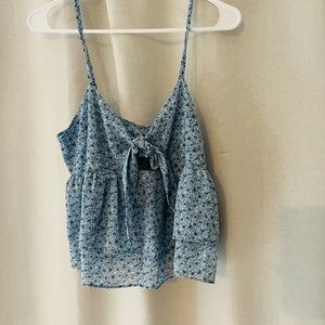 NEW Blue flowy tank top
